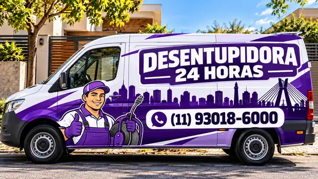 Van de desentupimento residencial em São Paulo